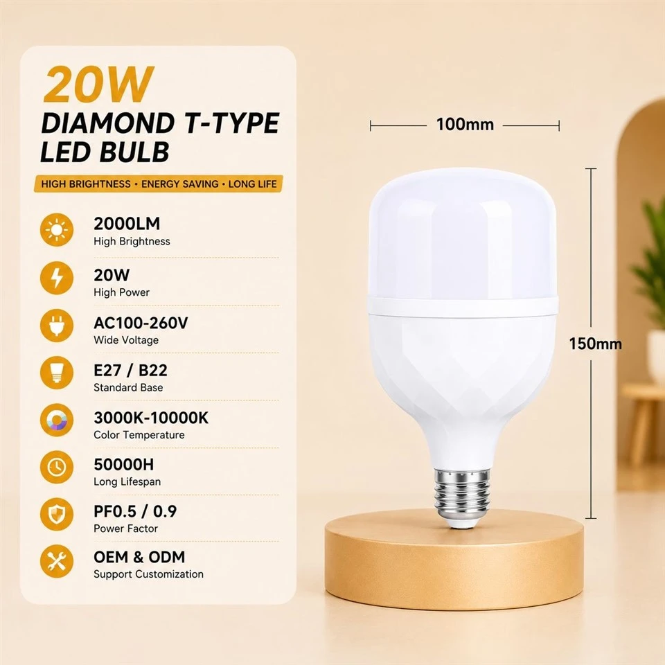 Sparkling Diamond LED T-Shape Lamp suppliers